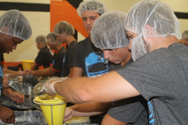 McCrory students packed more than 10,000 meals for the local food pantry.