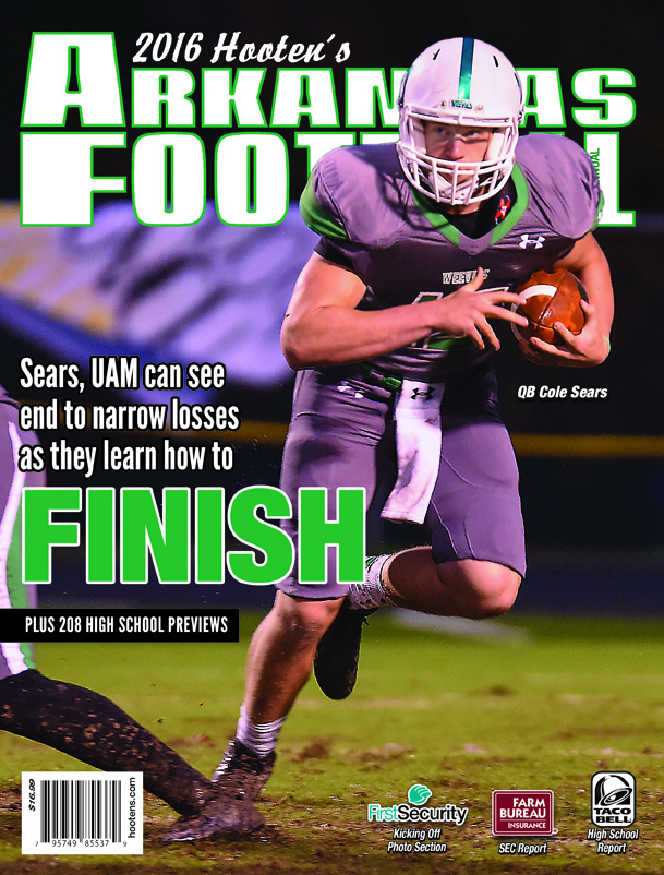 2016 Hooten's Arkansas Football (UAM cover)