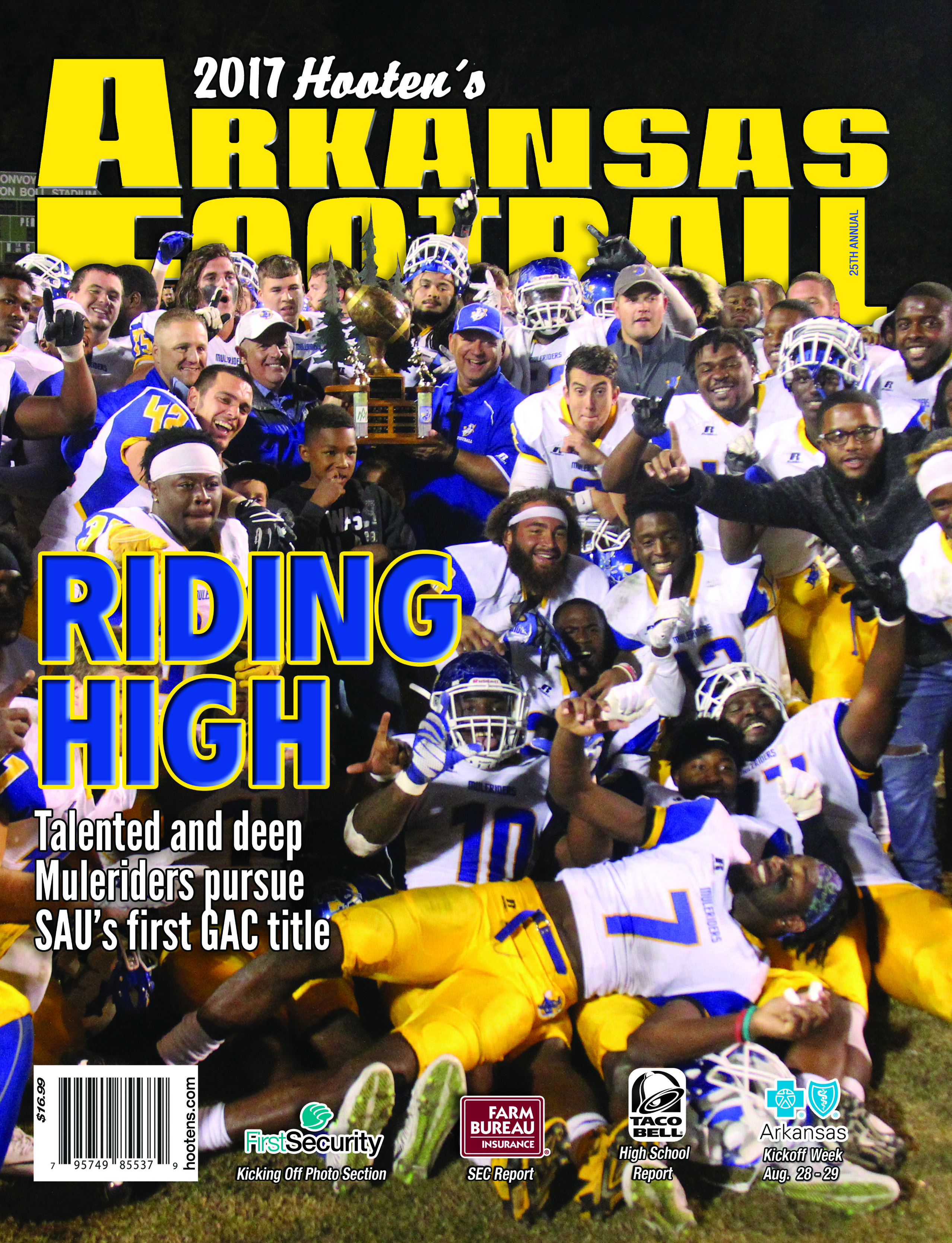 2017 Hooten's Arkansas Football (SAU cover)