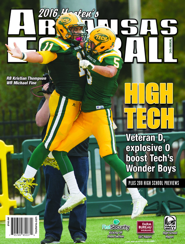 2016 Hooten's Arkansas Football (ATU cover)