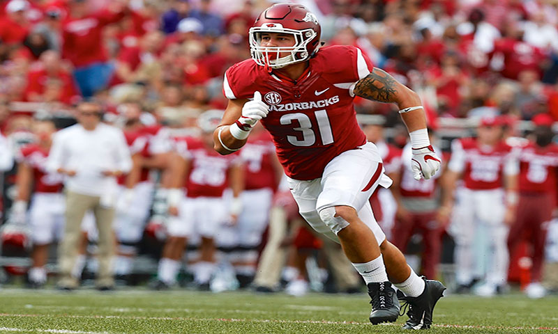 Hogs go hard in pads, praise teammates