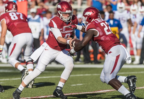 Hogs: QB Allen defends tackle Jackson, entire line