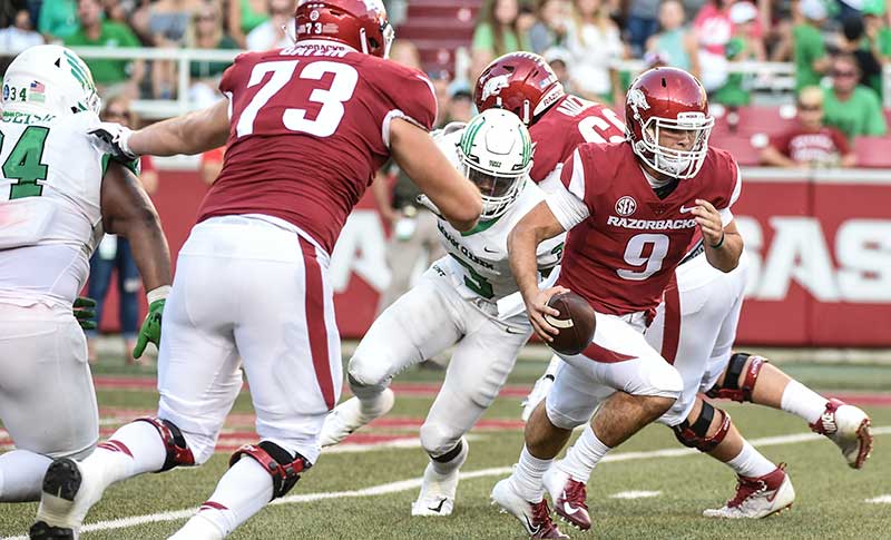 HOGS: QB Jones, rookies prep for Miss. St.