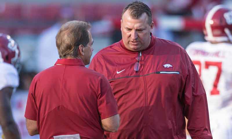 Hogs: QB Kelley, receivers improving