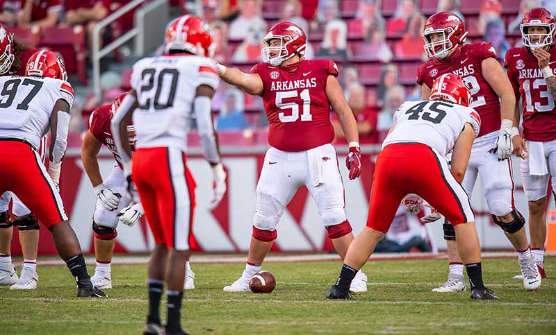 HOGS: O line depth key vs. A&M