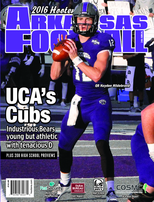 2016 Hooten's Arkansas Football (UCA cover)