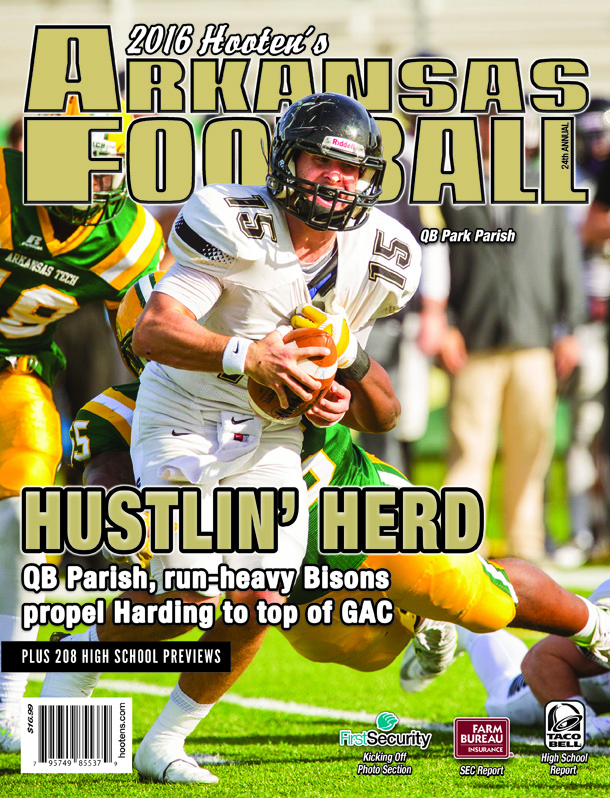 2016 Hooten's Arkansas Football (Harding cover)